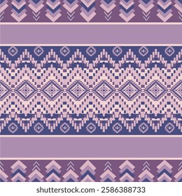 Aztec Navajo vintage pattern. Vector aztec Navajo geometric stripes seamless pattern. Geometric southwest vintage pattern use for fabric, textile, home decoration elements, upholstery, wrapping, etc.