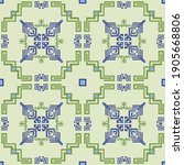 Aztec north american seamless pattern vector design. Tribal ethnic texture background. Boho decor ornament. Folk cherokee repeating rapport. Rug print seamless pattern.