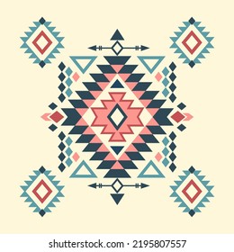 Aztec ornament. Ethnic geometric symbol for tattoos, logo, cards, decorative works. Boho geometric style.