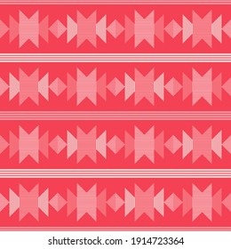 Aztec ornament. Seamless background. Design with manual hatching. Textile. Ethnic boho pattern. Vector illustration for web design or print.