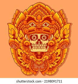 ilustración de impresión vectorial de ornamento azteca