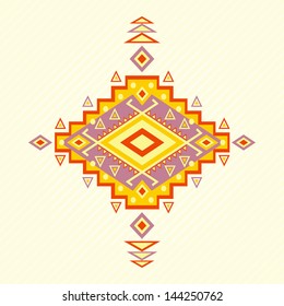 Aztec pattern. Can be used to fabric design, printing on T-shirts, bags, postcards, decorative paper, web design, etc.