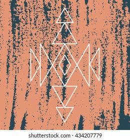 Aztec pattern element for your design. Vector illustration. For cards, prints, textile.
