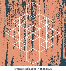 Aztec pattern element to your design. Vector illustration. For cards, prints, textile. 