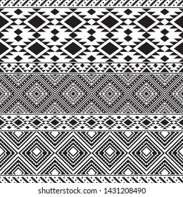 Aztec Pattern Ethnic Seamless Pattern Black Stock Vector (Royalty Free ...