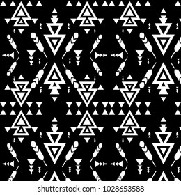 Aztec pattern. tribal pattern with geometric elements.ethnic elements,vector illustration