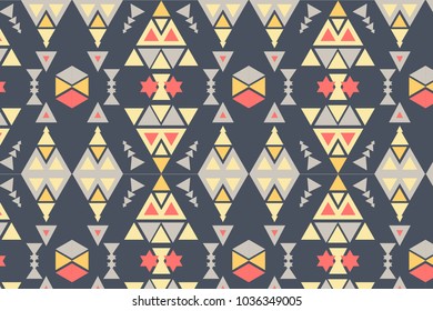 Aztec pattern. tribal pattern with geometric elements.ethnic elements,vector illustration