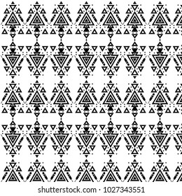 Aztec pattern. tribal pattern with geometric elements.vector illustration
