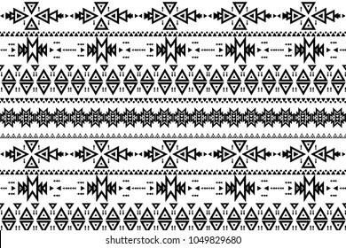 Aztec pattern. tribal pattern with geometric elements.vector illustration,boho style