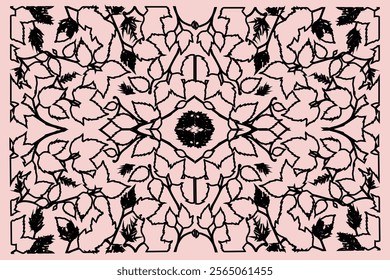 Aztec pattern. Tribal ornament. Abstract Ebola Epidemic Sick Medical Genetics. Flat Vector Illustration Background. Ornamental geometry. Backdrop. Virus Illustration.
