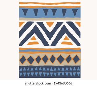 Aztec pattern vector design for apparels and others