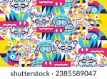 Aztec Poster Decorative Vector Design