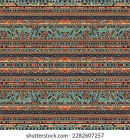 Aztec seamless pattern. Abstract traditional folk old ancient antique tribal ethnic graphic line. Ornate elegant luxury vintage retro modern minimal style for texture textile fabric wallpaper carpet.