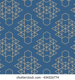 Aztec seamless pattern in color. Vector illustration. For cards, prints, textile.