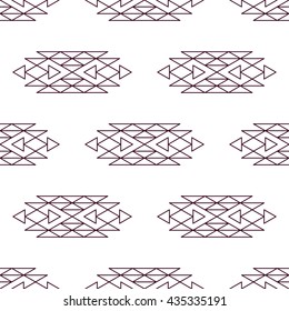 Aztec seamless pattern in color. Vector illustration. For cards, prints, textile.