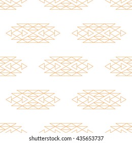Aztec seamless pattern in color. Vector illustration. For cards, prints, textile.
