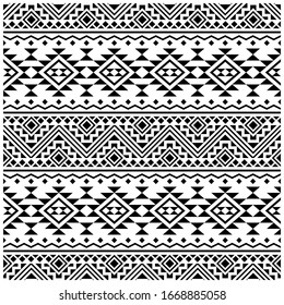 Aztec seamless pattern ethnic background design vector. Illustration of Traditional motifs Seamless pattern template element