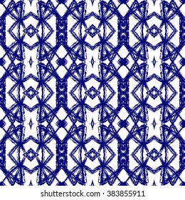 Aztec seamless pattern. Ethnic and tribal motifs. Vector illustration. Zigzag and stripe line. For invitation, web, textile, wallpaper, wrapping paper.