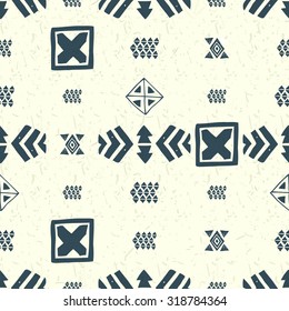 Aztec Seamless Pattern. Geometric abstract background.