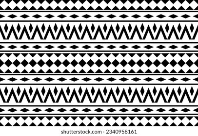 aztec seamless pattern.  rug textile print texture Tribal design, geometric symbols for logo, cards, fabric decorative works. traditional print vector illustration. on black and white background.