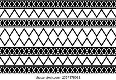 aztec seamless pattern.  rug textile print texture Tribal design, geometric symbols for logo, cards, fabric decorative works. traditional print vector illustration. on black and white background.