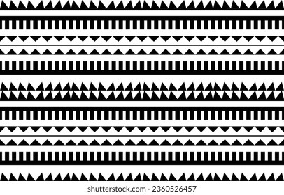 patrón sin costuras aztec.  textura de impresión textil de alfombras Diseño tribal, símbolos geométricos para el logotipo, tarjetas, trabajos decorativos de tela. ilustración vectorial de impresión tradicional. sobre fondo blanco y negro.