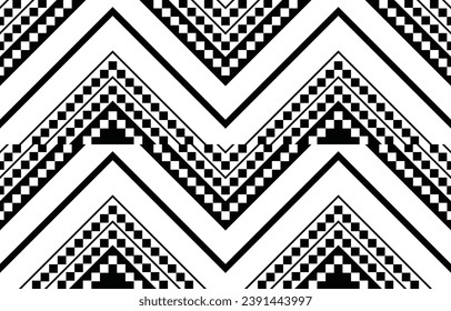 aztec seamless pattern.  rug textile print texture Tribal design, geometric symbols for logo, cards, fabric decorative works. traditional print vector illustration. on black and white background.