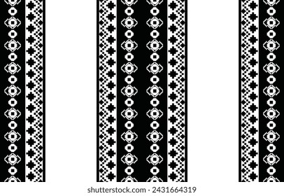 aztec seamless pattern.  rug textile print texture Tribal design, geometric symbols for logo, cards, fabric decorative works. traditional print vector illustration. on black and white background.