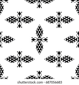 Aztec seamless pattern in simple style for textile, print and creative design. Vector illustration