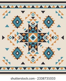 Aztec seamless pattern. South western rug design. Mexican blanket vector seamless pattern. Native Indian ornament.