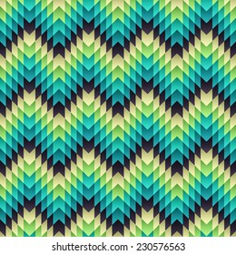 Aztec seamless pattern. Vector