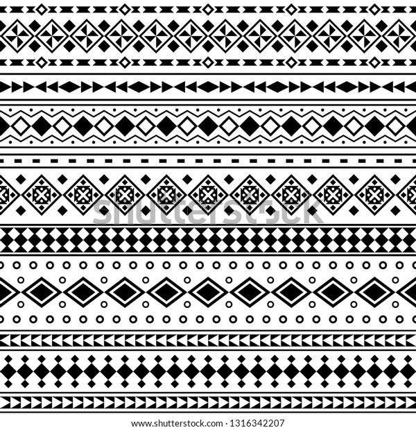 Aztec Seamless Pattern Vector Ethnic Pattern Stock Vector (Royalty Free ...