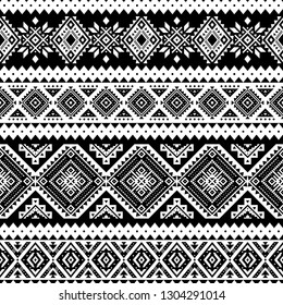 Aztec Seamless Pattern, Vector. Native American Motifs. Tribal Geometric Background. Can Be Used For Textile Design, Yoga Clothes And Accessories, Backpacks, Bags, Phone Cases, Etc.