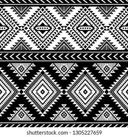 Aztec Seamless Pattern, Vector. Native American Motifs. Tribal Geometric Background. Can Be Used For Textile Design, Yoga Clothes And Accessories, Backpacks, Bags, Phone Cases, Etc.