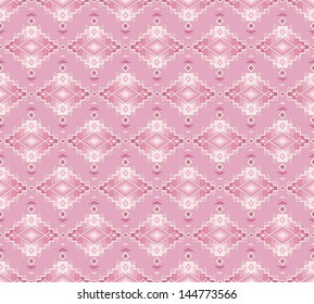 Aztec seamless pattern. Vintage soft colors. Can be used to web design, fabric design, printing on T-shirts, bags, decorative paper, etc. Swatches of seamless pattern included in the file.