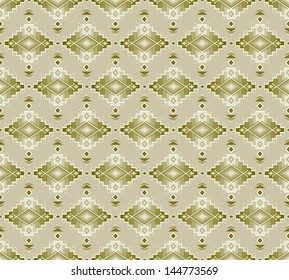 Aztec seamless pattern. Vintage soft colors. Can be used to web design, fabric design, printing on T-shirts, bags, decorative paper, etc. Swatches of seamless pattern included in the file.