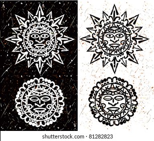 Aztec Sun & Moon