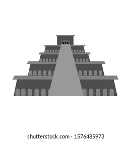 Aztec Temple Simple Illustration Clip Art Vector