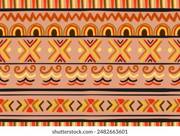 Aztec textile print. Perfect for site backgrounds, wrapping paper and fabric design.