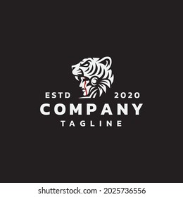 aztec tiger warior logo design