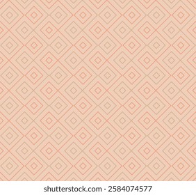 aztec tradition motif. vector seamless pattern. meander repetitive background. geometric fabric swatch. beige, peach wrapping paper. decorative art. classic repeatable element for textile, home decor