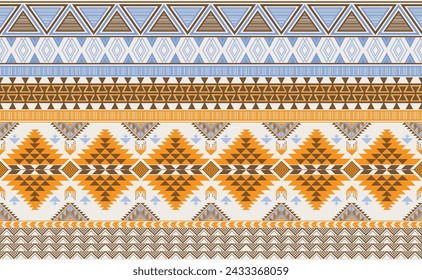 Forma triangular azteca.Navajo.Ikat art.Diagonal.Patrón en zigzag.Forma de chevron.Forma geométrica.Patrón nativo.Patrón de flecha.Sin costuras.Forma cuadrada.Ilustrador.Diseño para bufanda.Ropa.Impresión.Trabajo de punto