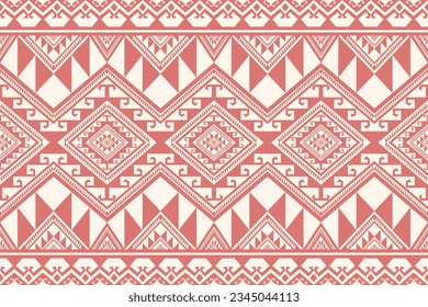 Aztec tribal colorful geometric pattern. Vector aztec tribal geometric shape seamless pattern colorful style. Ethnic geometric pattern use for textile, carpet, cushion, quilt, wallpaper, upholstery.