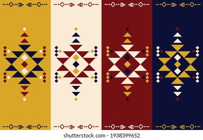 aztec tribal design geometrical ethnic oriental seamless pattern traditional use as background,carpet,clothing,batik, embroidery style,vector illustration.