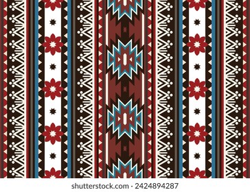 Aztec tribal geometric ethnic seamless pattern. Vintage Native American ethnic vector background. Traditional ornament retro style. Design textile, fabric, clothing, curtain, rug, ornament, wrapping.