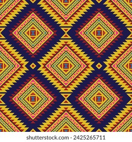 Aztec tribal geometric ethnic seamless pattern. Vintage Native American ethnic vector background. Traditional ornament retro style. Design textile, fabric, clothing, curtain, rug, ornament, wrapping.