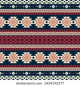 Aztec tribal geometric ethnic seamless pattern. Vintage Native American African Mexican. Ethnic oriental vector background. Traditional ornament. Design textile, fabric, clothing, curtain, wrapping.