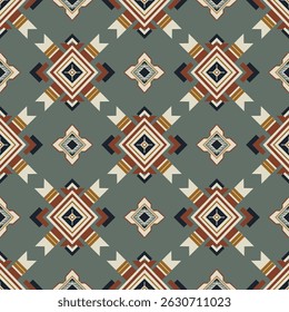 Aztec and tribal geometric fabric patterns in earth tone colors. Perfect for textile design, fashion fabrics, home decor, and digital backgrounds