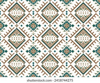 Aztec tribal geometric grunge texture. Vintage vector background. Seamless stripe pattern. Traditional ornament ethnic style. Design for textile, fabric, clothing, curtain, rug, ornament, wrapping.