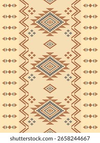 Azteken Stamm geometrische Muster ethnisch mexikanischen Stil Traditionelle Volkskunst Design Bunt für Textil, Stoff, Teppich, Hintergrund, Mode